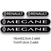 Resim Megane 3d Damla 4'lü Oto Sticker Set 1 