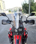 Resim Motocam Honda Crf 250 Rally Siperlik Ön Cam 2017-2025 Model 56cm Şeffaf Renkli 4mm 