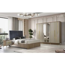 Resim Aby Antrasit - Meşe - Gold Hazal Yatak Odası Takımı 