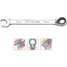 Resim Ceta Form B05R-15 15 Mm C-Gear Cırcırlı Kombine Anahtar-Özel Ağız 