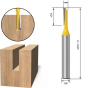 Resim 2Liyao NO36 1 Adet 1/4 Inç Shank Giyotin Temizleme Gömme Trim Ahşap Yönlendirici Bit Düz Freze Kesiciler Ahşap 6.35MM Shank Ağaç Işleme Araçları (Yurt Dışından) 