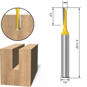Resim 2Liyao NO36 1 Adet 1/4 Inç Shank Giyotin Temizleme Gömme Trim Ahşap Yönlendirici Bit Düz Freze Kesiciler Ahşap 6.35MM Shank Ağaç Işleme Araçları (Yurt Dışından) 