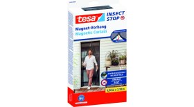 Resim Tesa Mıknatıslı Kapı Sineklik Orta 0,9m x 2,1m Siyah 