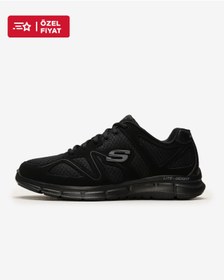 Resim Skechers Satisfaction - Flash Point Erkek Siyah Spor Ayakkabı 58350 Bbk 