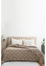 Resim Naomi Çift Kişilik Pike 200x230 Cm Bej 