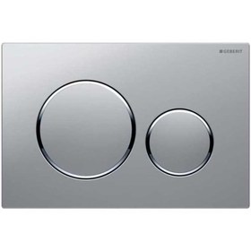 Resim Geberit Sigma20 Kumanda Paneli, Çift Basmalı, Mat Krom\u002FParlak 115.882.JQ.1 