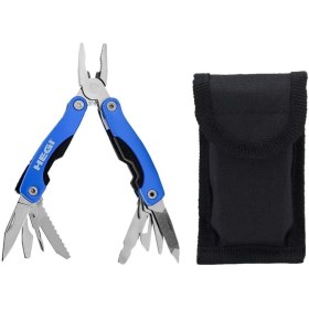 Resim 10 Fonksiyonlu Kamp Pensesi – Mavi – Paslanmaz Çelik | Outdoor & Survival 