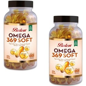 Resim Balen Omega 3-6-9 Soft Yağ Asitleri İçeren 1380 Mg 2 x 100 Softgel 