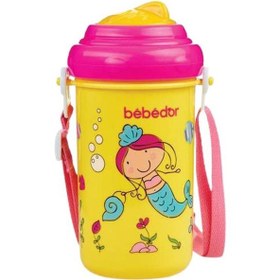 Resim Bebedor Askılı Ve Pipetli Alıştırma Bardağı 360 ML - Deniz Kızı D 