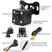 Resim EXVOL Mx-33 Geri Görüş Kamerası Ledli Gece Görüş Park Çizgili Audiomax 