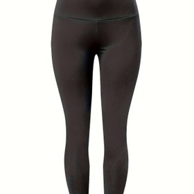 Resim Kadınların Yüksek Bel Seersucker Yoga Taytleri, Yay Detaylı - Seksi Esnek Polyester Örgü, 80% Polyester 20% Elastik, Tüm Mevsimler İçin Düz Renk Kalça Kaldırma Pantolonları 