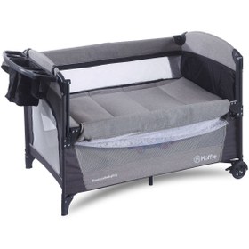 Resim Sleep Side Play Anne Yanı Park Yatak Sallanır Cibinlikli Oyun Parkı Bebek Beşik 70x110 Cm Yataksız - Kahverengi 