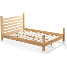 Resim Zerka Concept Elegans Ithal Çam Masif Ahşap Başlıklı Karyola 120 x 200 cm 