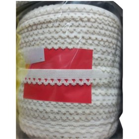 Resim Çamaşır Lastiği Dantelli 1 cm 1 Metre Beyaz 2. Model 