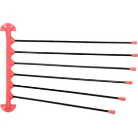 Resim Sarbunu Yelpaze Kurutmalık Balkon Kurutmalığı 55 cm Pembe Siyah 