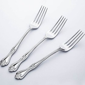 Resim Nehir Lalezar Sade 12'li Tatlı Çatal Takımı 