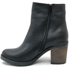 Resim Mehtap Bilek V Toka Detaylı Topuklu Kadın Bot Siyah 