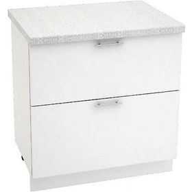 Resim Defne Mutfak Çekmeceli Alt Modül 80 Cm Beyaz Tezgah Dahil Değil 