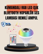 Resim shopwave 12W LED Ampul – Renkli Işık ve Dahili Hoparlör Özellikli 