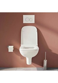 Resim 147-003-901 Vitra S20 Klozet Kapağı Plastik Menteşeli 