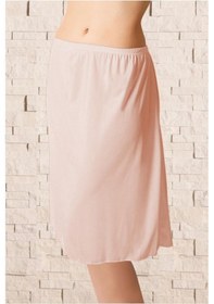 Resim Kadın Ten Uzun Polyester Klasik Jüpon Kombinezon Yeni Sezon Ten 