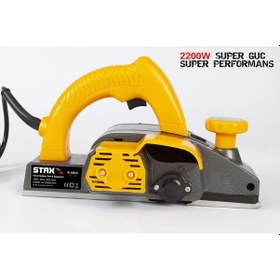 Resim Staxx Pro 2200W Çift Bıçaklı Planya Makinesi Magnezyum Gövde 