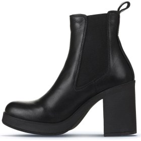 Resim Bueno Shoes Siyah Deri Kadın Topuklu Bot 01WZ3202 01WZ3202 