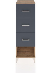 Resim Hyperion Dolap 3 Çekmeceli 44x44x134 Çam-antrasit Atlas Çam 