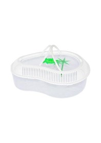 Resim Tisert Kaplumbağa Bahçesi Kapaklı Şeffaf 12,5 X 31,5 X 23 Cm 