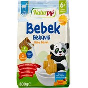 Resim NATURPY Organik Keçi Sütlü Vitaminli Bebek Bisküvisi 300g 