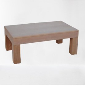 Resim Orta Sehpa Küt Torna-Retro Model Ahşap Kayın Ayak Mdf Ham Tabla K 