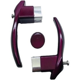 Resim Sultanoğlu Çaydanlık Sapı Takımı Kulp Tutamak Seti Kare Patlıcan Moru Mor 