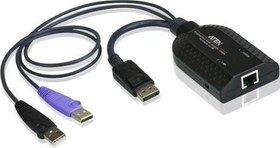 Resim USB DisplayPort Sanal Medya KVM Adaptörü, Smart Card Desteği<br>USB DisplayPort Virtual Media 
