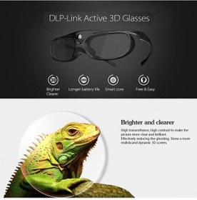 Resim Wenlin Optima Dlp Link 3d Gözlükler - Aktif Shutter, Optoma Acer Benq Viewsonic Sharp Dell İçin Uyumlu Şarjlı 