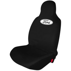 Resim Ford Fiesta Penye Oto Koltuk Kılıfı - Marka Logo Baskılı - Siyah 