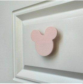 Resim Pomerol Pembe Mouse Dolap Kulpu- Çocuk Odası, Mutfak Ve Banyo İçin Modern, Şık Ve Dayanıklı Mobilya Kulp, Hd 