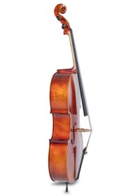 Resim Gewa GS4020611121 Ideale VC2 Çello (4/4) | Flamed Maple Arka Kapak Profesyonel Görünüm 