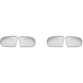 Resim W203 W211 İçin 2 Çift Dikiz Aynası Cam Merceği - Yüksek Netlikte Yedek 