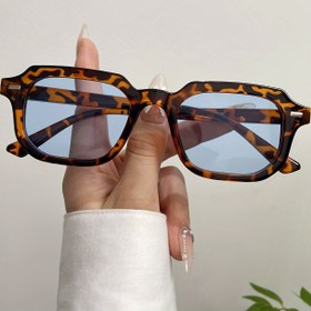 Resim Retro Klasik Dikdörtgen Moda Gözlükler - Kaplumbağa Kabuğu Çerçeve, Metal Menteşe, Dekoratif Lensler - Günlük ve Parti Kullanımı İçin Kadın & Erkek 