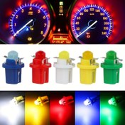 Resim Araba Gösterge Paneli Işıkları, Hava Koşulu Göstergesi Işıkları, 1SMD Gösterge Paneli Işıkları, 12V Araba Aksesuarları, Pil Olmadan 10 Adet T5 B8.5D LED Ampuller 