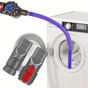 Resim Kurutma Makinesi Havalandırma Temizleme Kiti Vakum Hortumu Ekleri için Dyson V15 V12 V11 V10 V8 V7 V6 Elektrikli Süpürgeler, Tüy Toplayıcı, Kurutucu Tüy Vakumlu Ek, Mor 