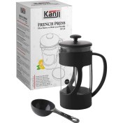 Resim 350 ml Cam French Press Ölçü Kaşığı Hediyeli - Siyah 