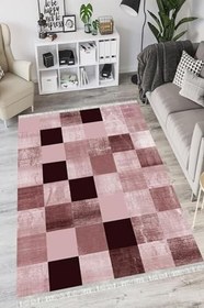 Resim Patchwork Westa Kaymaz Tabanlı Yıkanabilir Antibakteriyel Dijital Baskı Patchwork Halı Kilim, PW-8150A-WST-100X400 