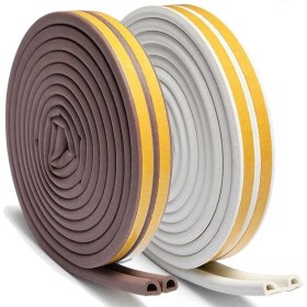 Resim Azm Hırdavat 2X10=20 mt Kapı Bantı ve Pencere Fitili Bandı Yapışkanlı Beyaz 