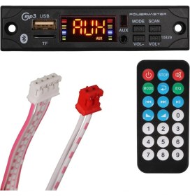 Resim Magicvoice PowerMaster M517 Oto Teyp Dijital Player Board USB/AUX/SD/FM/Bluetooth Kumandalı Mikrofonsuz Çevirici (12V-500MA) 