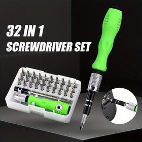 Resim 32 In 1 Hassas Tornavida Seti Mini Manyetik Bitler Kiti Telefon Laptop Mobil Bakım Aracı 