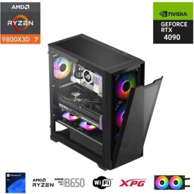 Resim Eternal Power Ryzen 7 9800X3D 64GB Ddr5 1tb M.2 Rtx 4090 B650 Wıfı 850W 240M 