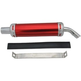 Resim Zcjb Magideal Motosiklet Egzoz Susturucusu Evrensel 2 Halka Kırmızı 