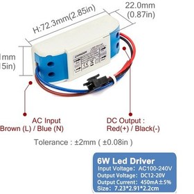 Resim Chanzon Led Sabit Akım Adaptörü 6w-50w 300ma-1500ma Güç Kaynağı, Lamba Trafo 1w Chınagri Gri 