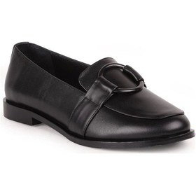 Resim Albini A-10857 Kadın Deri Loafer Ayakkabı Beyaz 